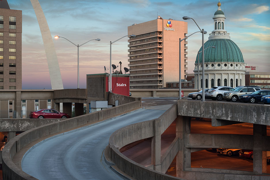 /product//the-arch-and-the-old-courthouse-from-keiner-plaza-garage-sunset/
